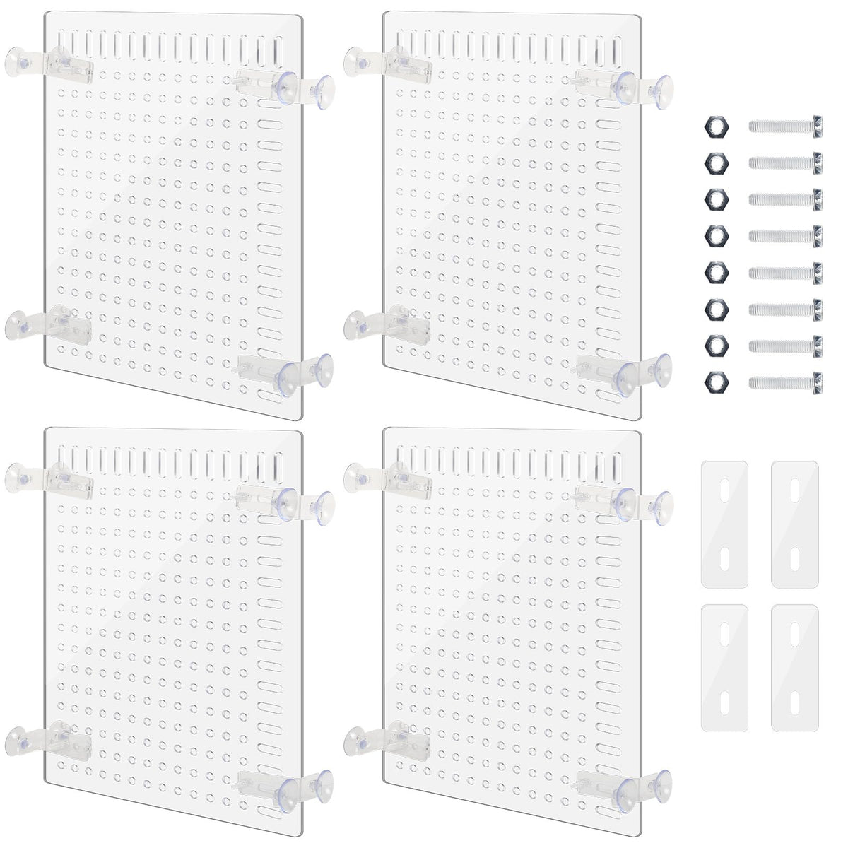 4 Set Acrylic Aquarium Divider Fish Tank Panels P4293