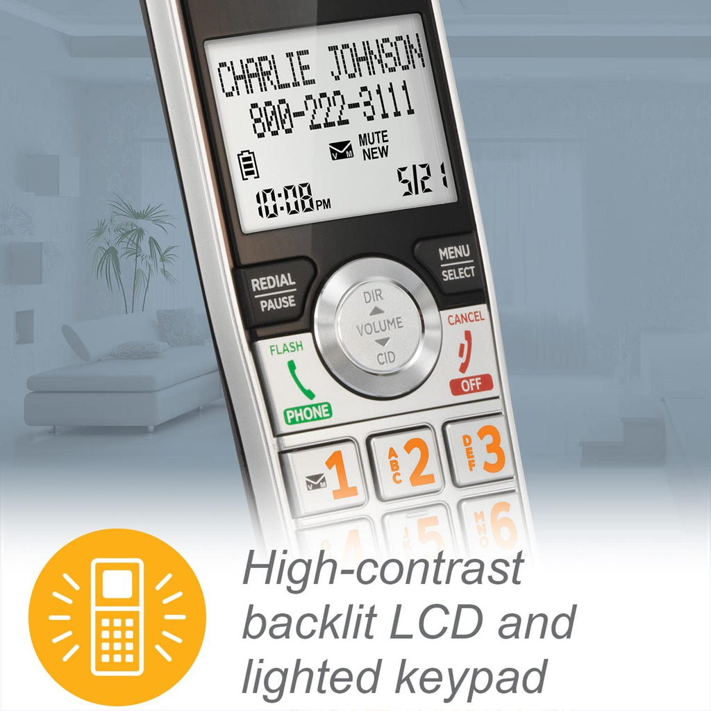 2-Handset Corded/Cordless Phone with Answering Machine D566225