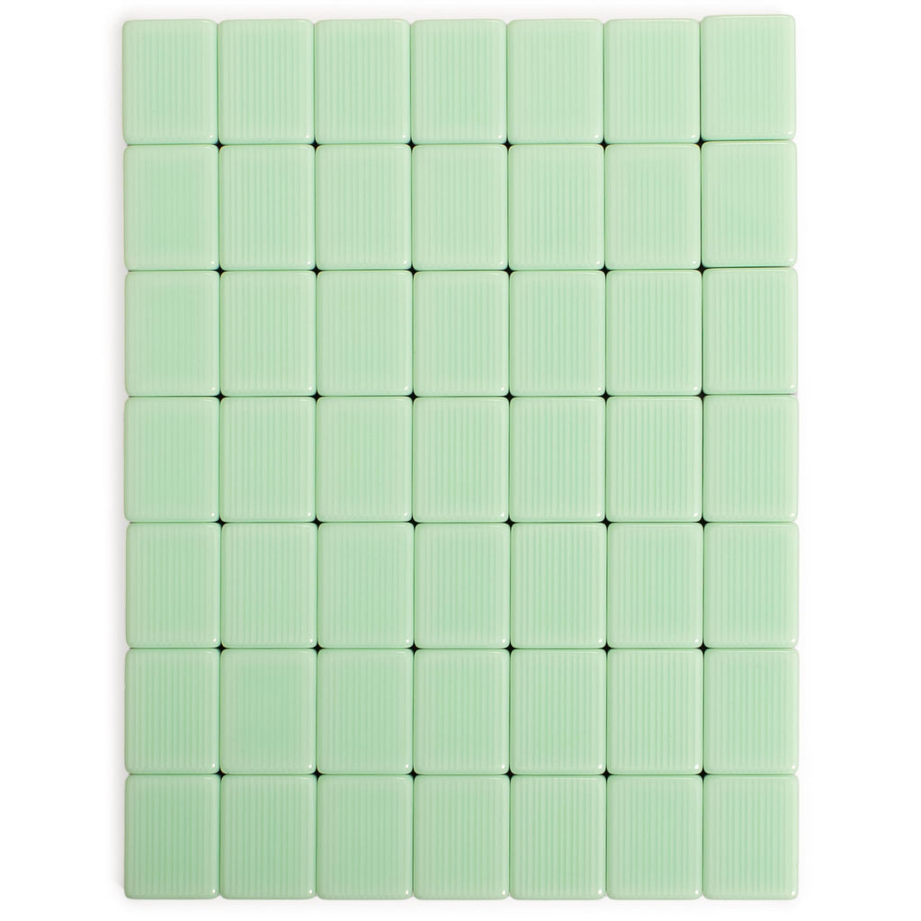 166 Tiles Mahjong Set with Wooden Racks & Pushers, Dice, and Soft Beige Case G963