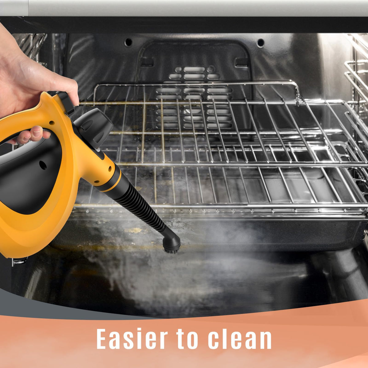 Pressurized Handheld Multi-Surface Natural Steam Cleaner with 12 pcs Accessories X574