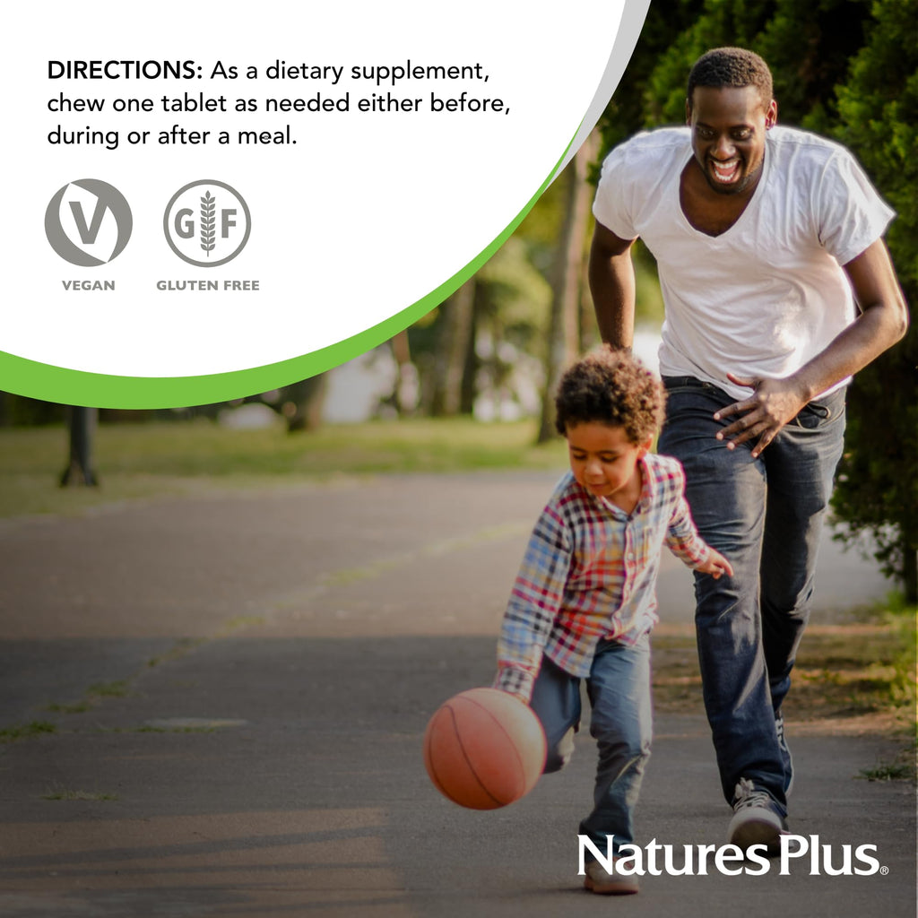 Natural Lactase Enzyme Chewable Tablets Q648
