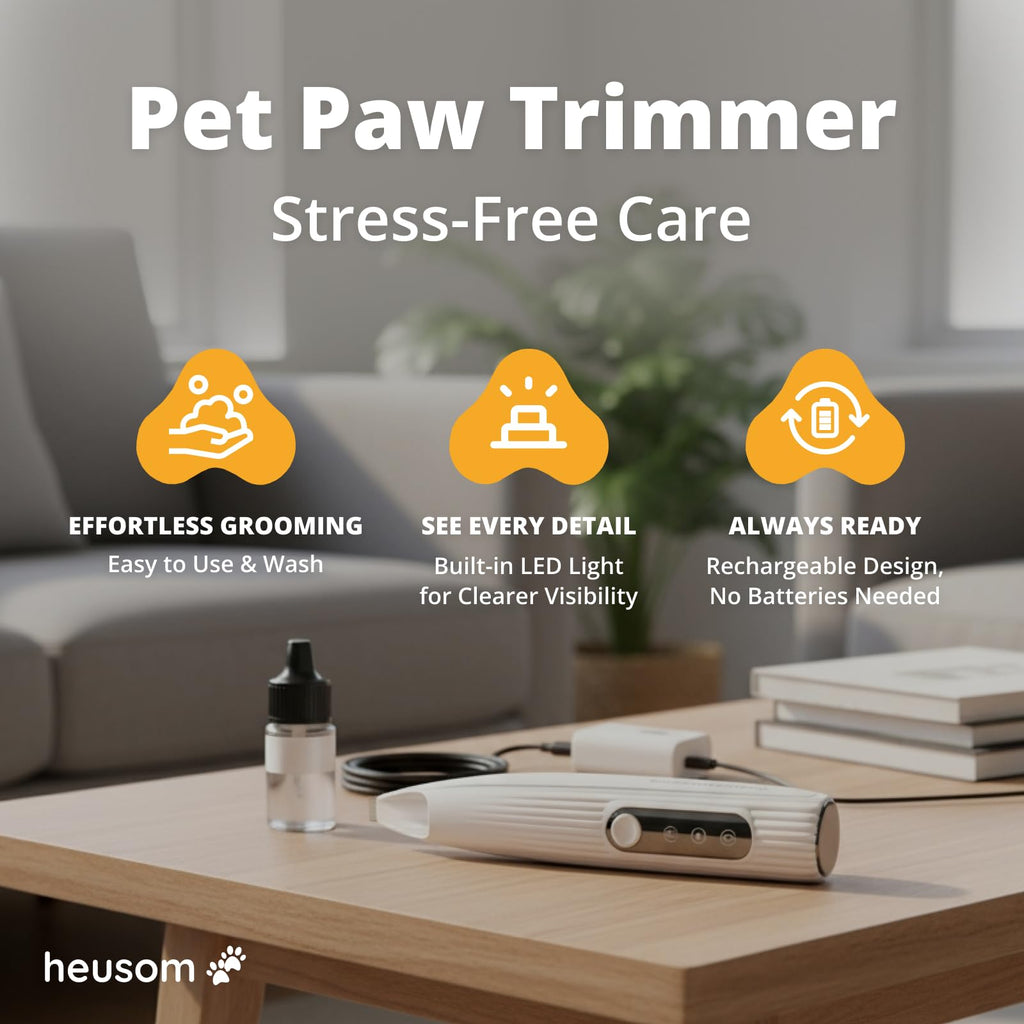 Pet Nail Grinder + Replacement Drum Grinders (3 pcs) + Pet Paw Trimmer V72370