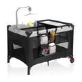 Black Baby Bassinet Playpen D420