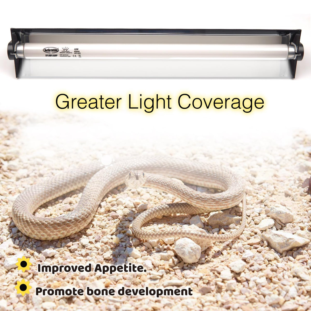 15W UVB Reptile Light Kit 18 inches V947886