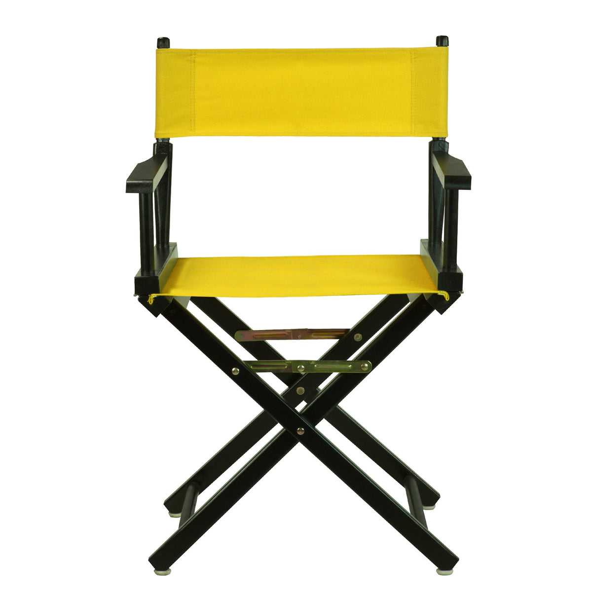 18" Black Frame-Gold Canvas Director Chair J732