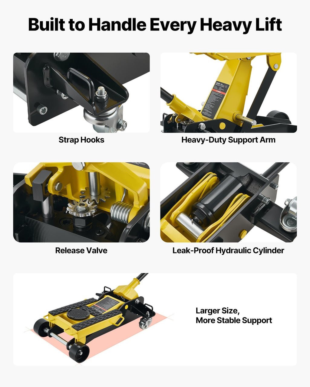 2 Ton Steel Hydraulic Floor Jack U42450
