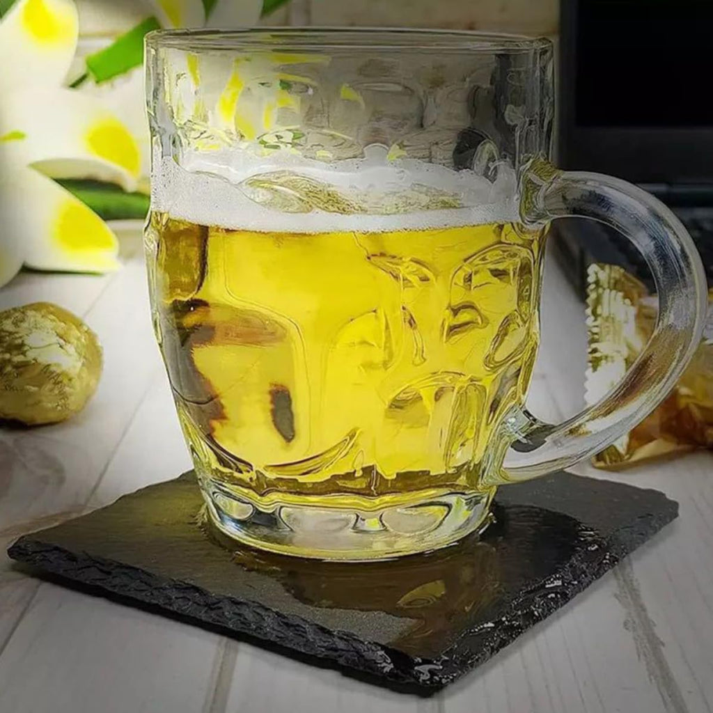 12 Pc Natural Stone Coasters with Non Slip Bottom S744367