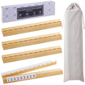 Wooden Mahjong Racks with Magnetic Pushers Set of 4 U67853