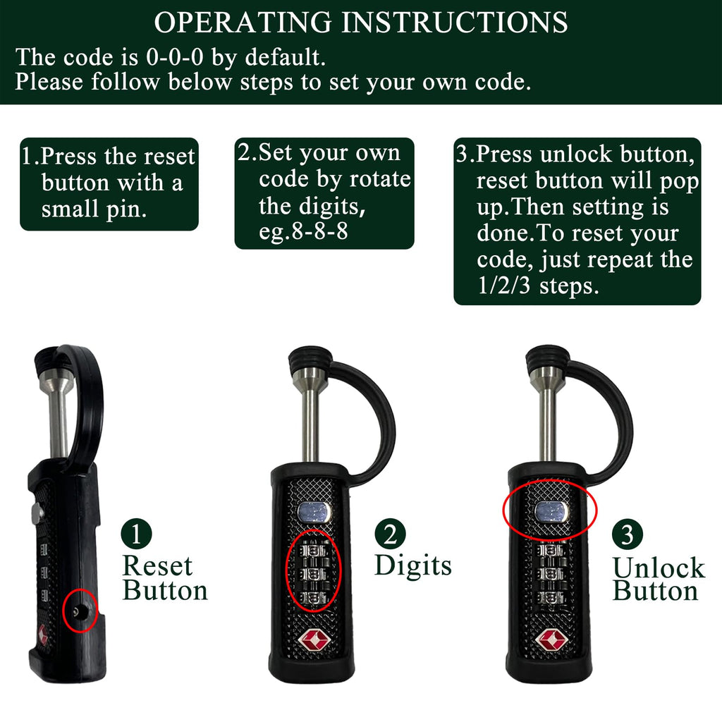 3-Dial Combo Padlock L28265