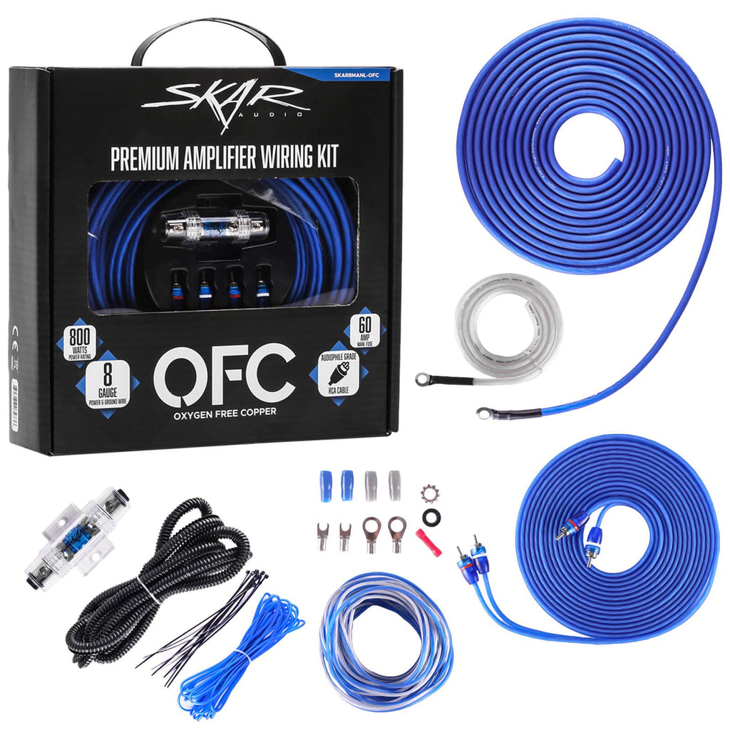 8 Gauge OFC Amplifier Installation Wiring Kit O703896