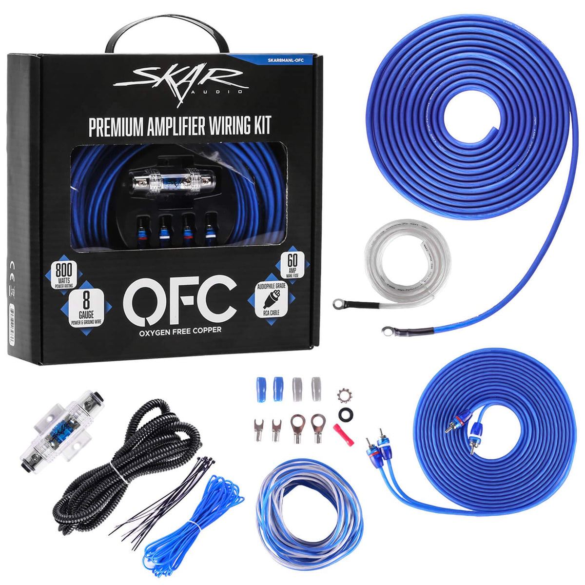 8 Gauge OFC Amplifier Installation Wiring Kit O703896