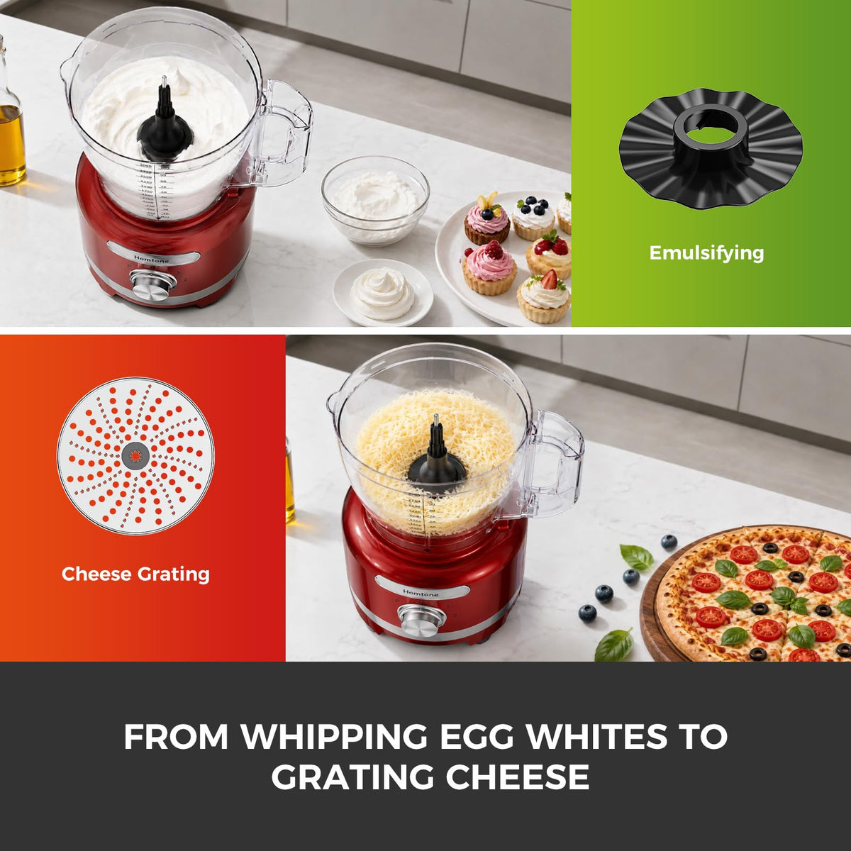 16 Cup Red Food Processor L670