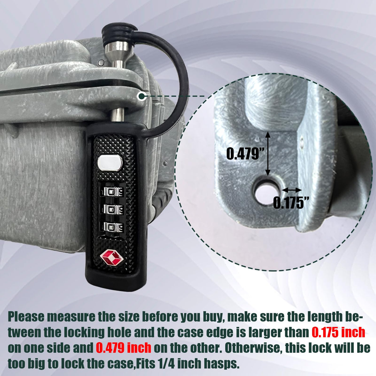 3-Dial Combo Padlock L28265