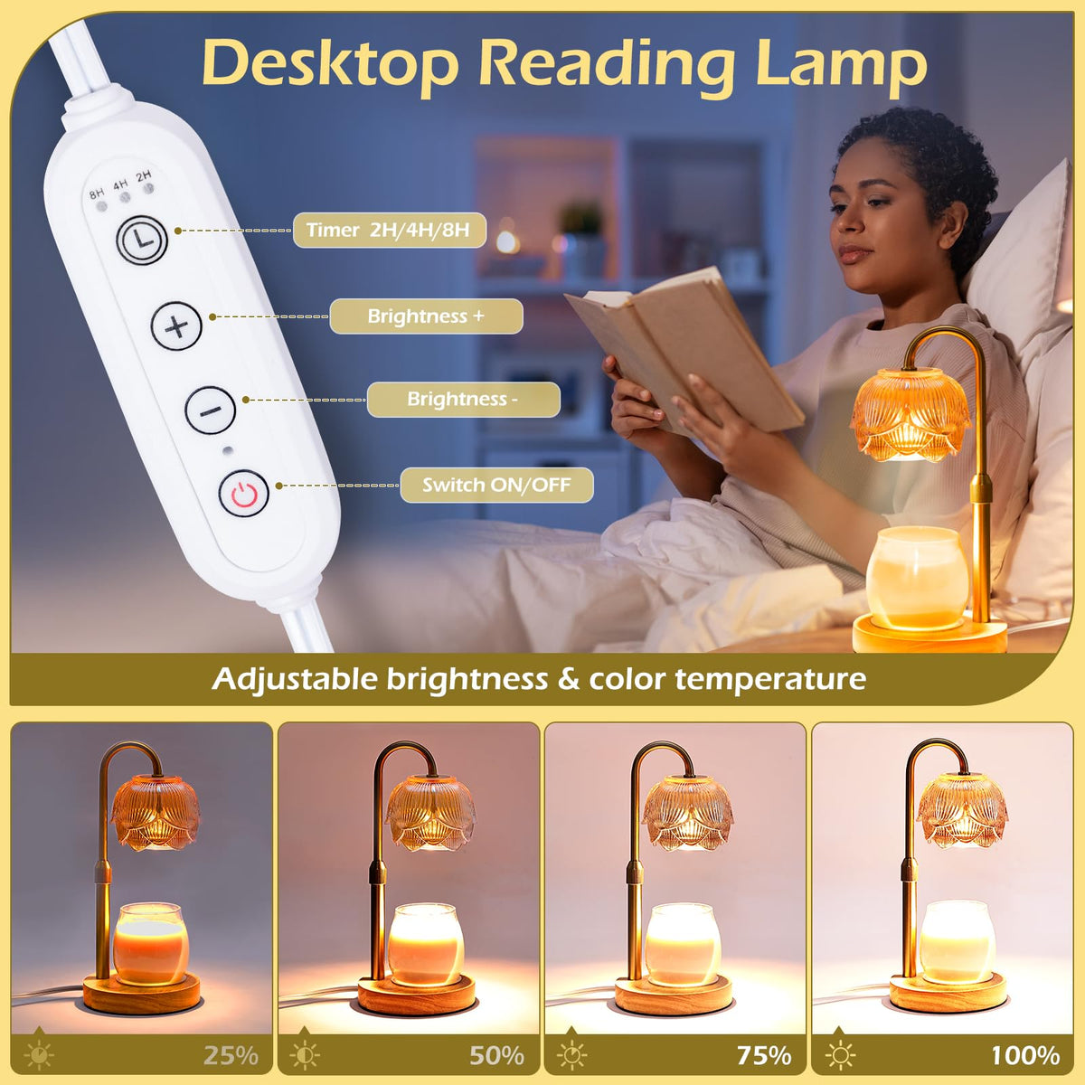 Candle Warmer Lamp with Timer T74723