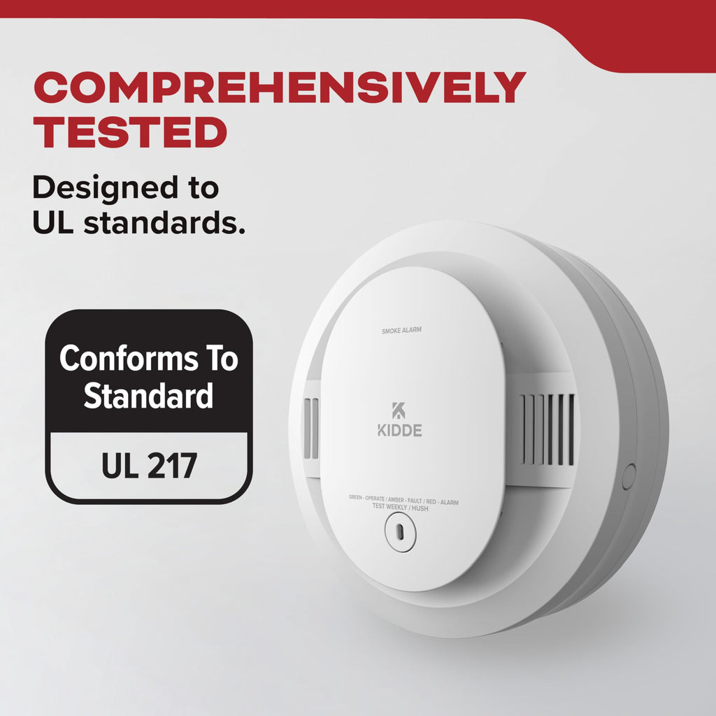 Smoke Detector, AA Battery-Powered, 3 Pack O4174
