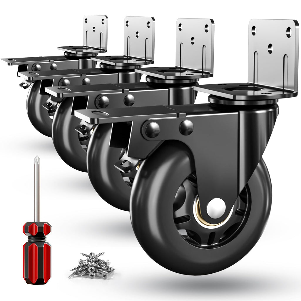 3 in Side Mount Plate Caster Wheels J559