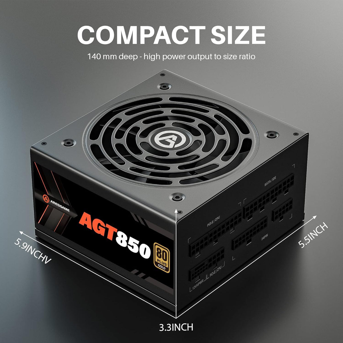 850W 80+ Gold Fully Modular ATX Power Supply E300077