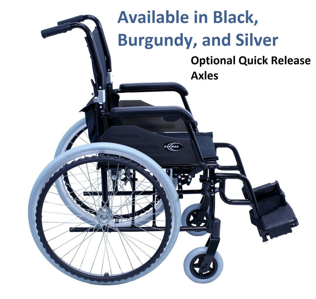 Black Ultra Lightweight Wheelchair Y30812