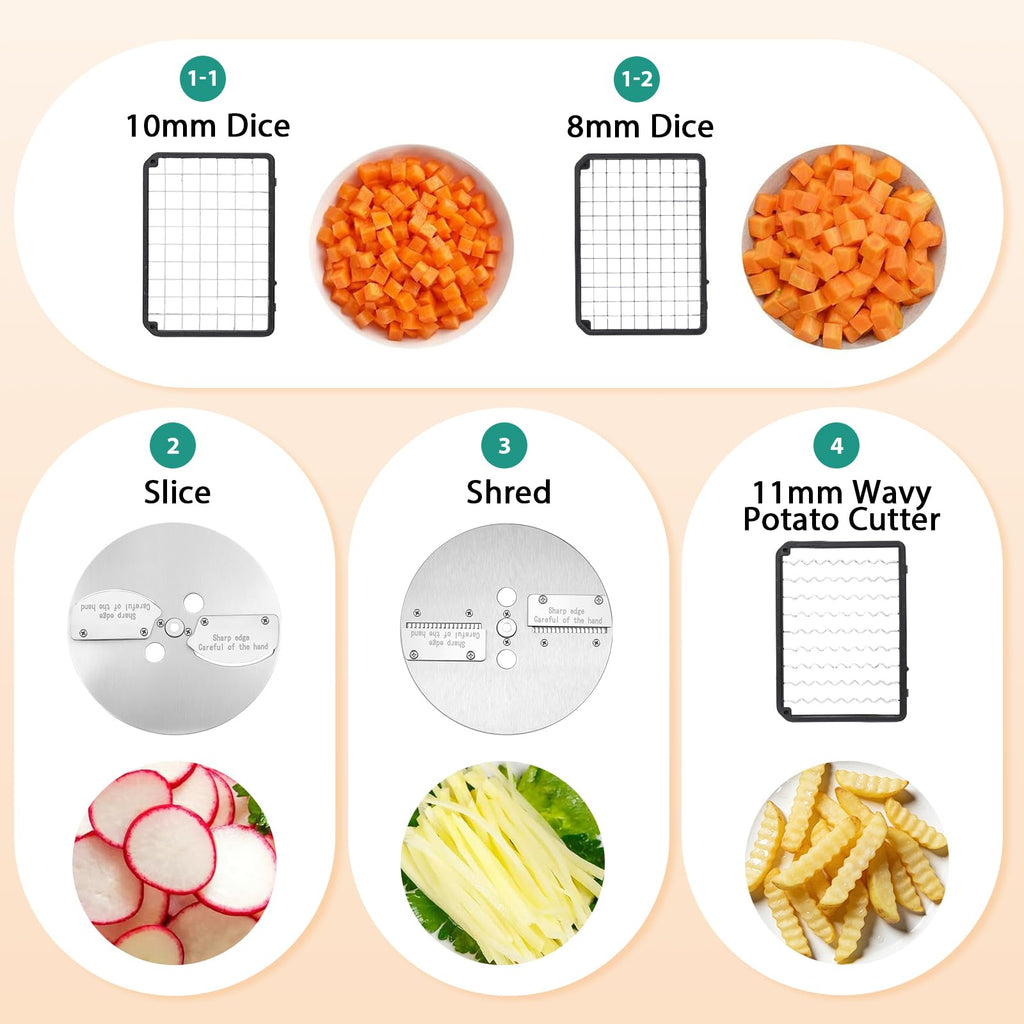 4-in-1 Commercial Veggie Processor E79023