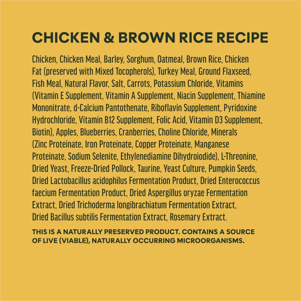 Whole Grain Chicken & Brown Rice Dry Dog Food 25 lb V99543