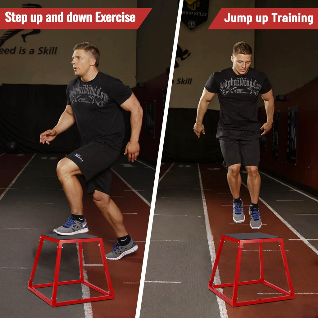 Adjustable Steel Plyometric Jump Box Set N814