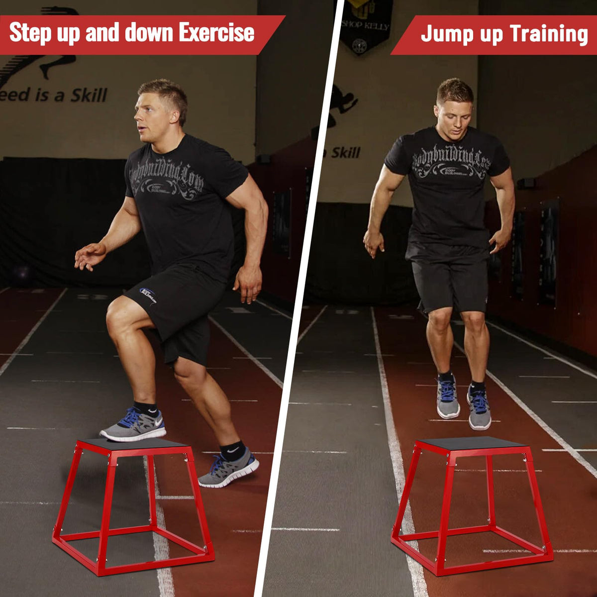 Adjustable Steel Plyometric Jump Box Set N814