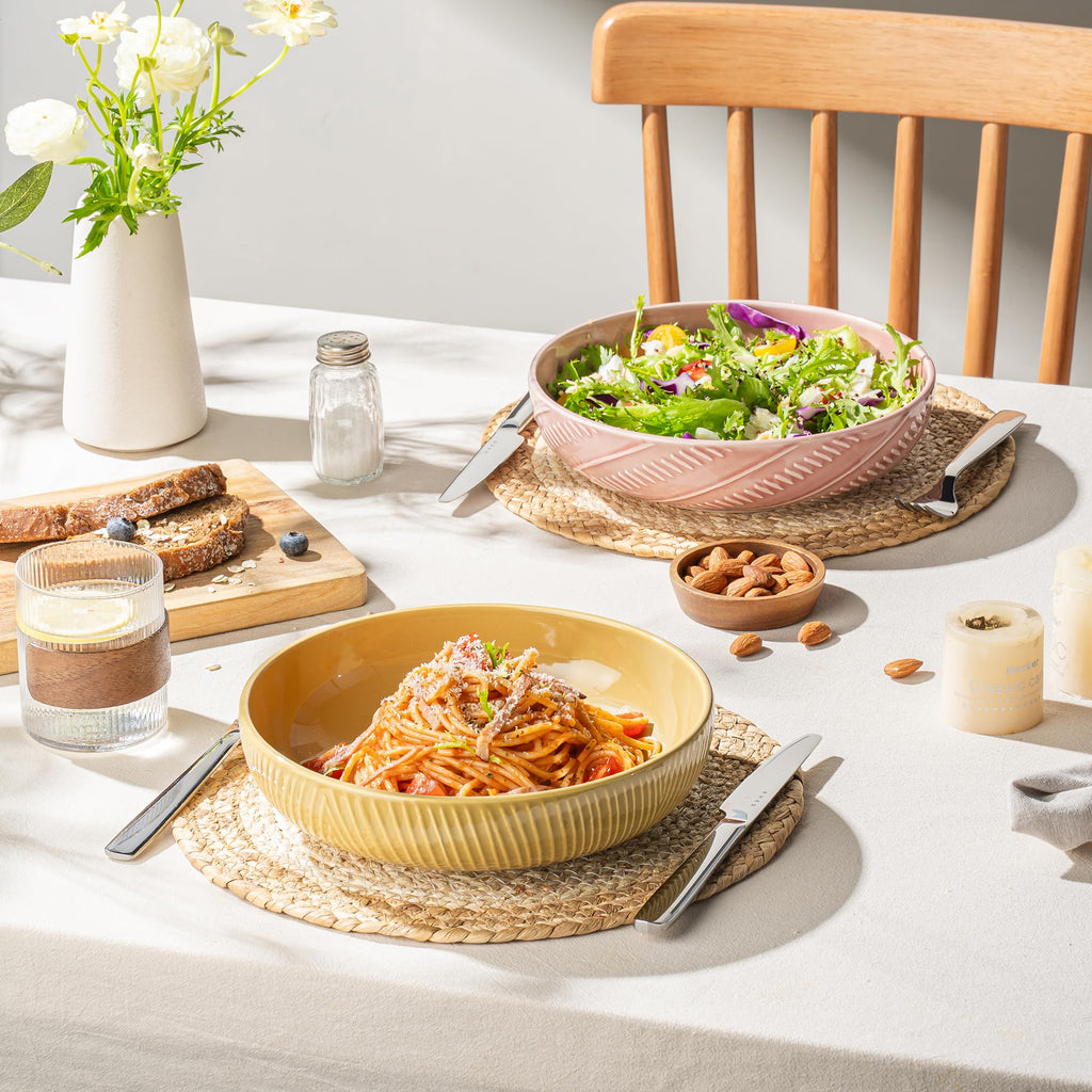 8.5Inch 36OZ Ceramic Pasta Bowls Set of 4 R58531