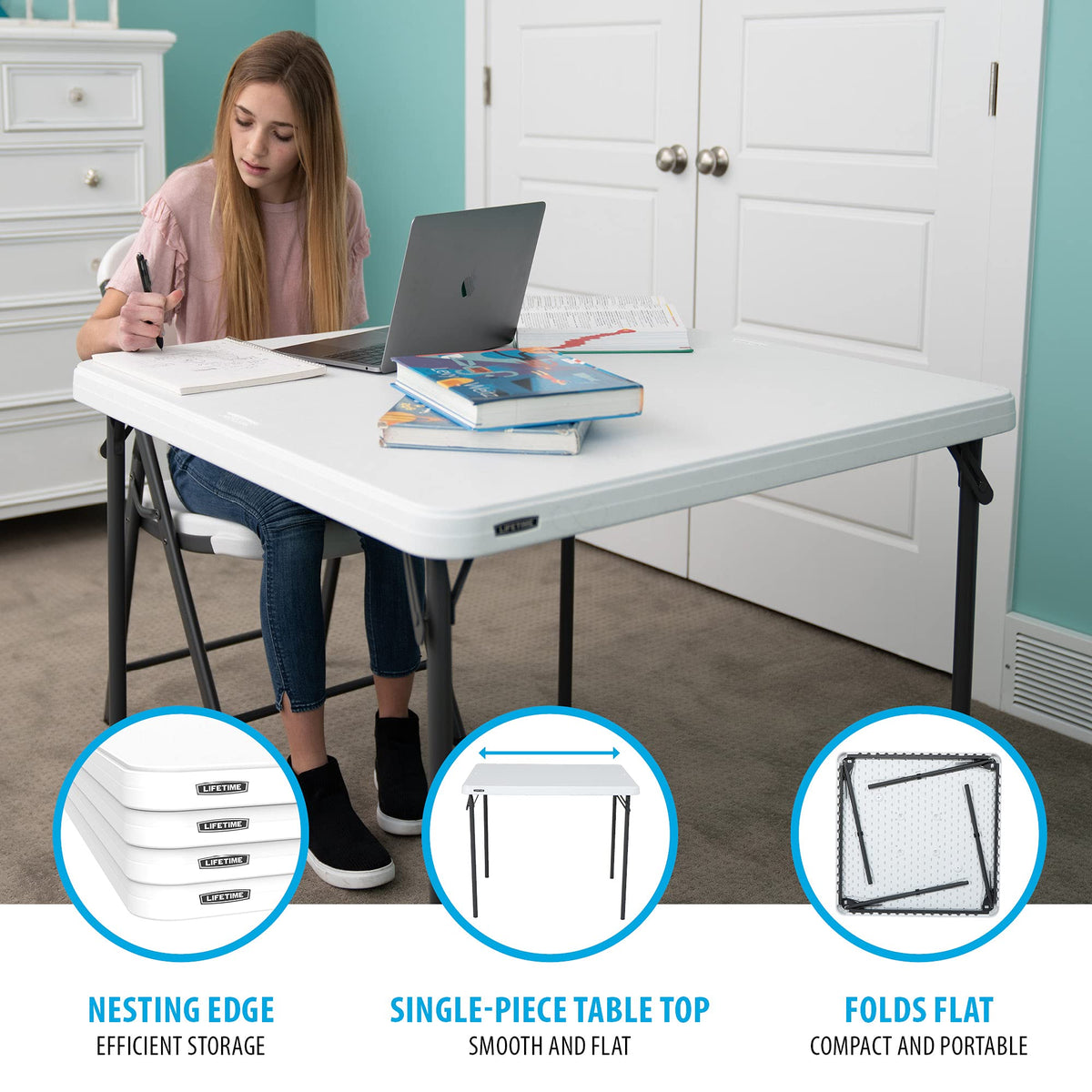 37-Inch Square Folding Card Table P695