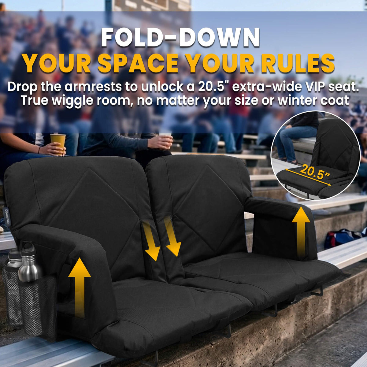 Reclining Stadium Seats with Back Support L844