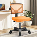 Orange Mesh Ergonomic Adjustable Swivel Rolling Office Chair S607