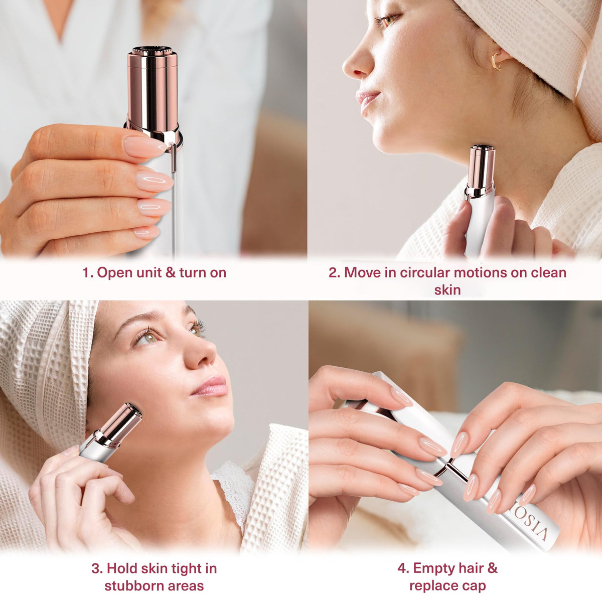Electric Facial Hair Removal Razor Dermaplaning Trimmer P100