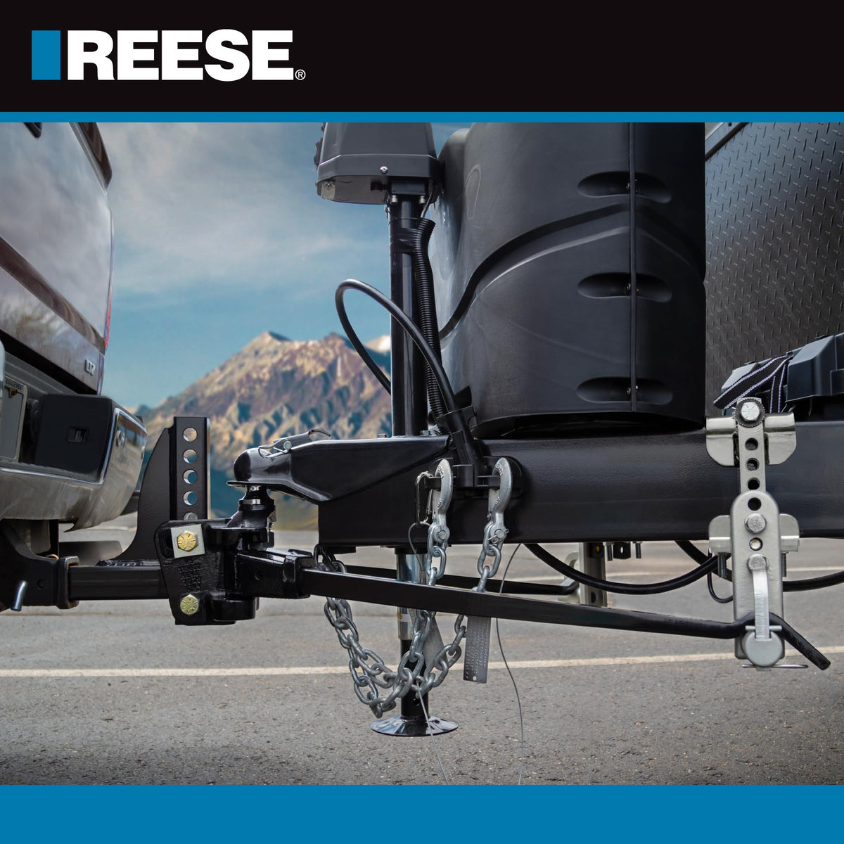 Weight Distribution Hitch with Active Sway Control, 10,000 lbs. Capacity, Black F956311