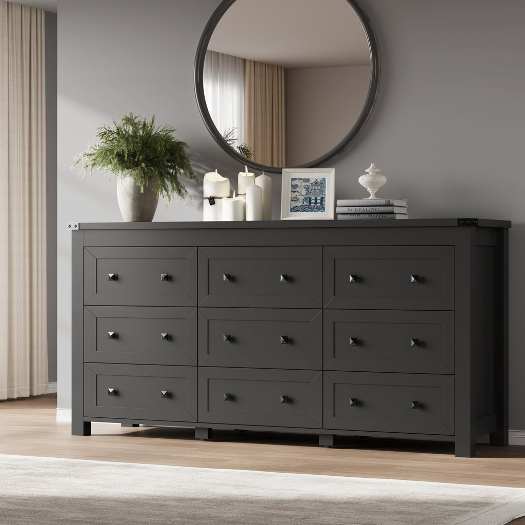 9 Drawer Wood Dresser Q368135