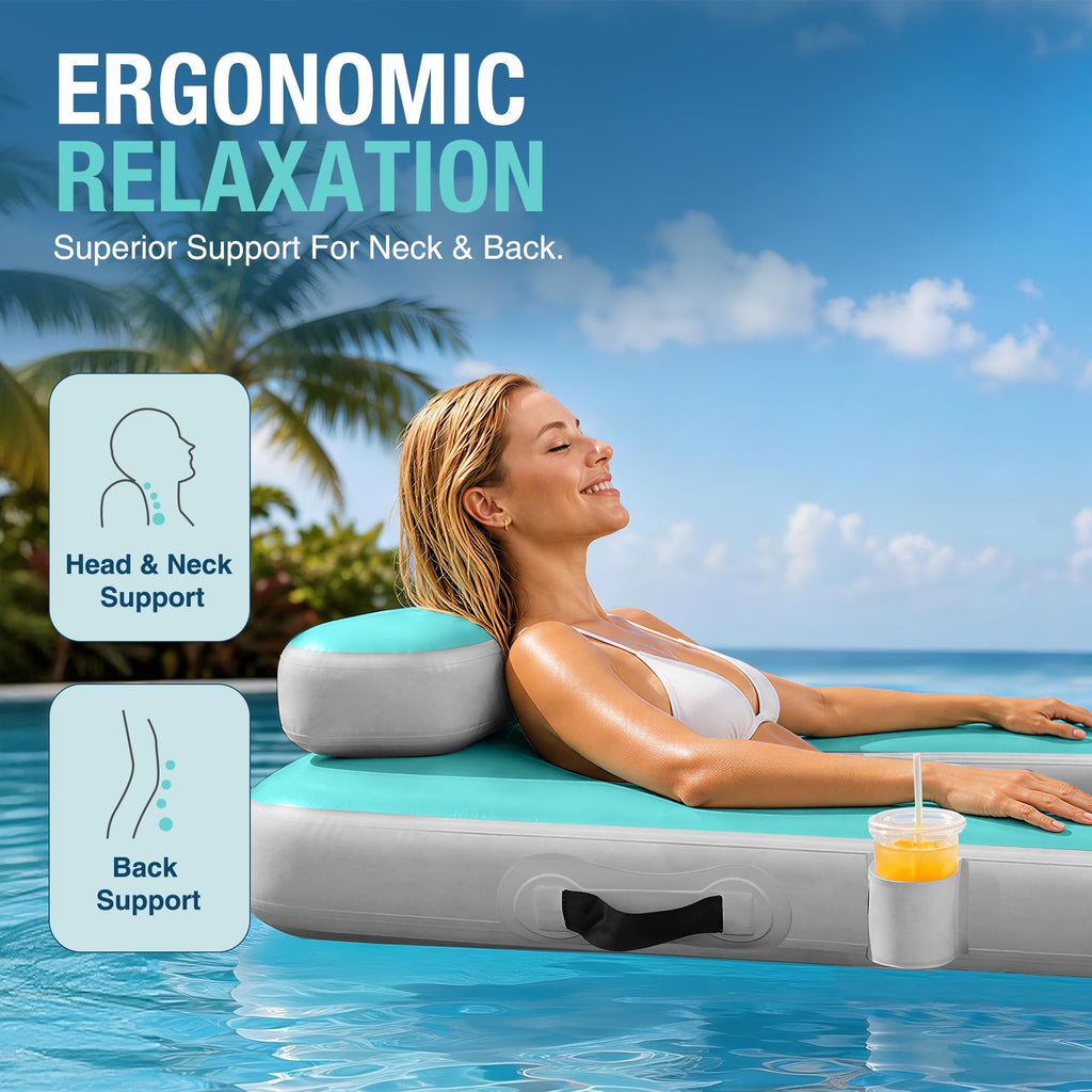 Inflatable Floating Chair with Cup Holder F33705