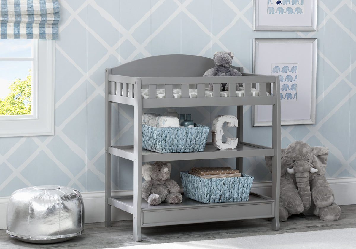 Grey Infant Changing Table with Pad H5003