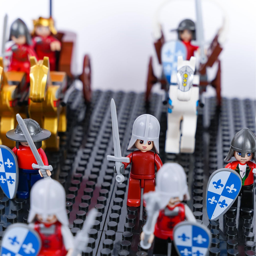 Medieval War Chariot Building Block Set with 12 Minifigures I83421