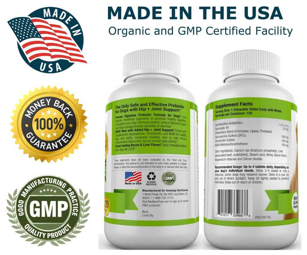 Probiotics for Dogs 120 Chews C6895