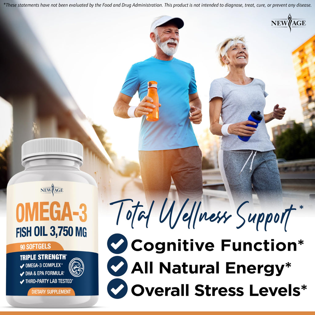 Triple Strength Omega 3 Fish Oil 3750 mg EPA & DHA 180 Count P335062