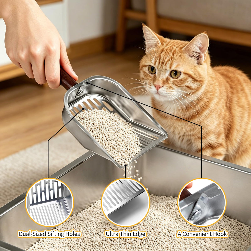 Stainless Steel Extra Large Enclosed Cat Litter Box A179