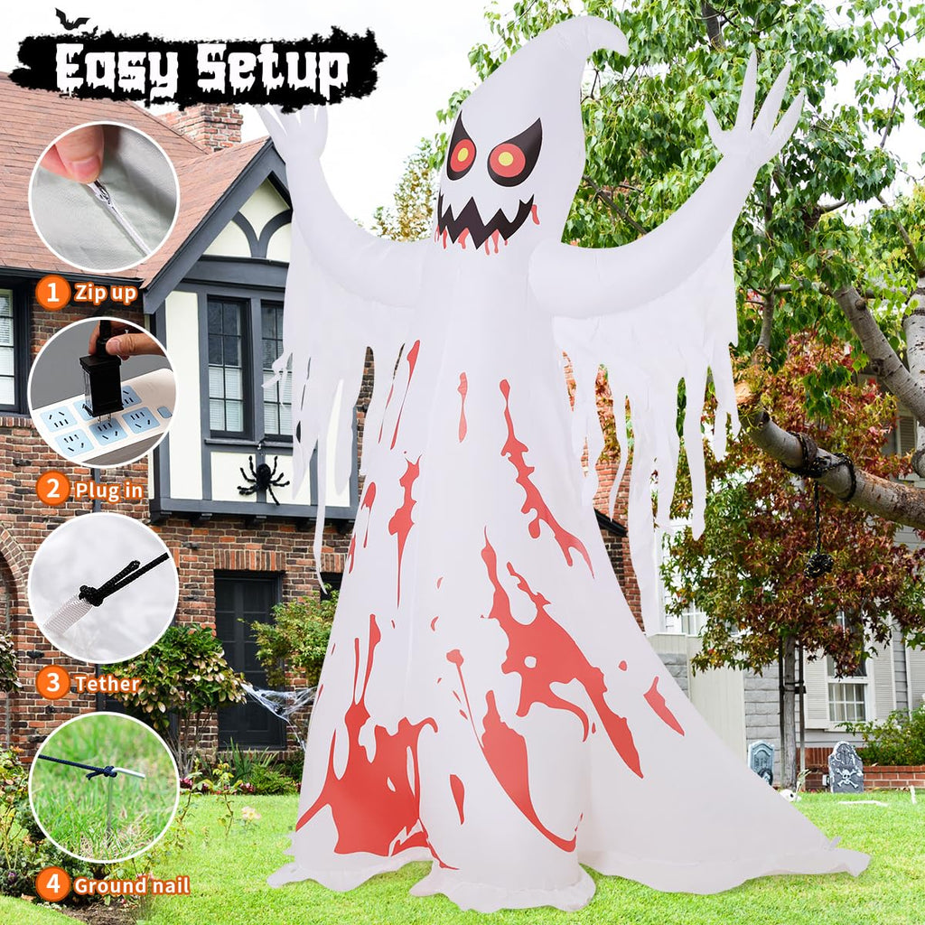 8.2 FT Inflatable Ghost with LED Lights G54501