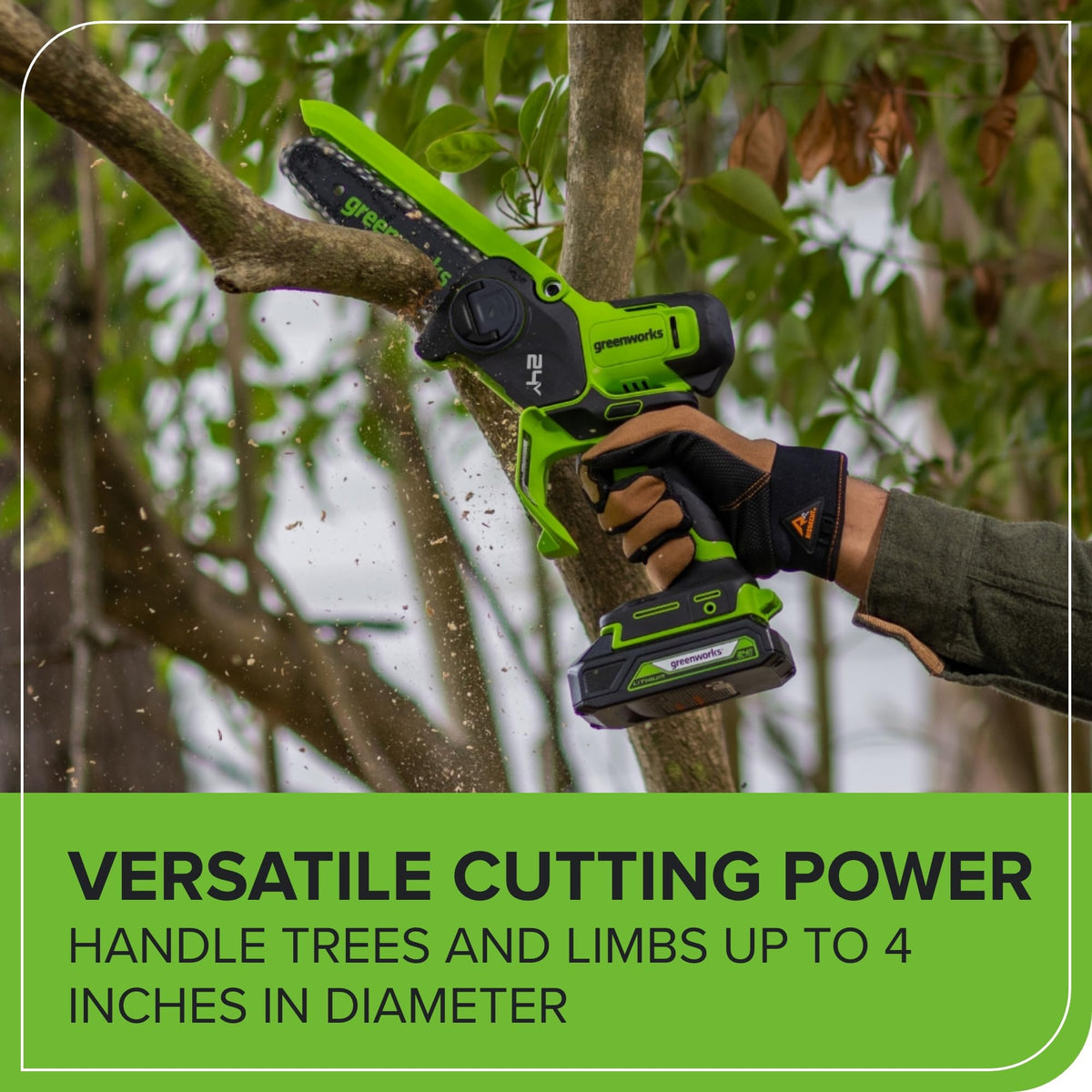 24V 6 in Mini Pruning Chainsaw U974