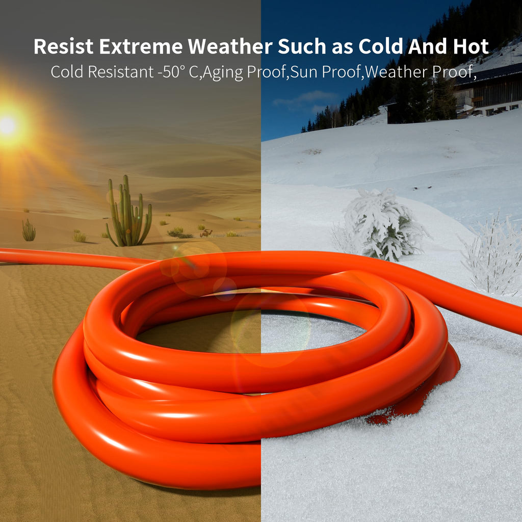 100 FT 16 Gauge Orange Outdoor Extension Cord D2835