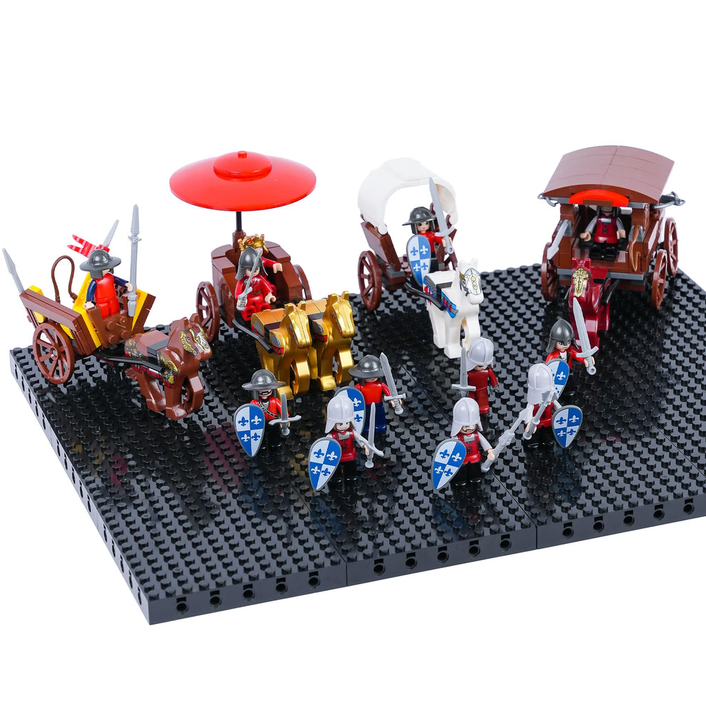 Medieval War Chariot Building Block Set with 12 Minifigures I83421