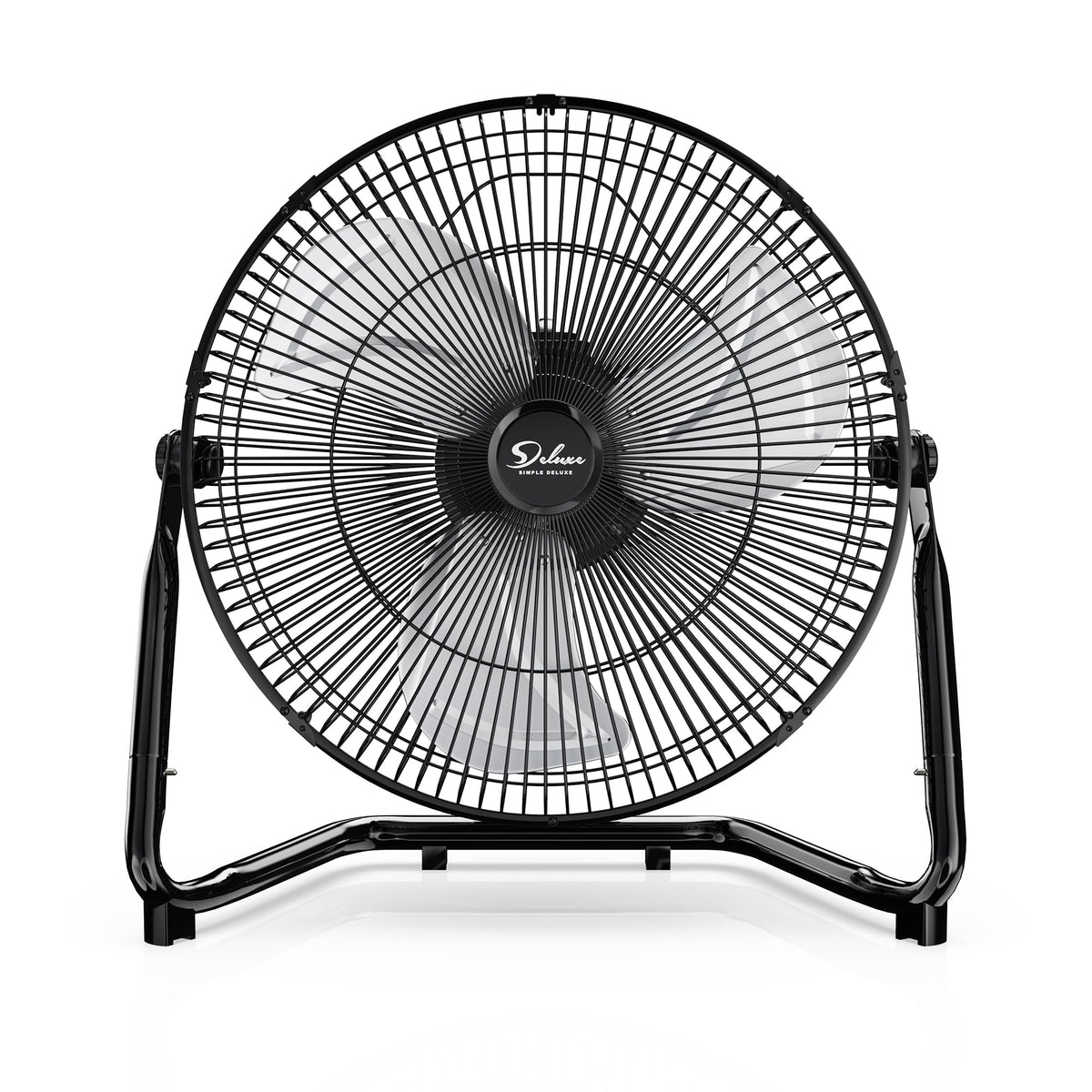 20 Inch 3-Speed High Velocity Metal Industrial Floor Fan, Black V566328