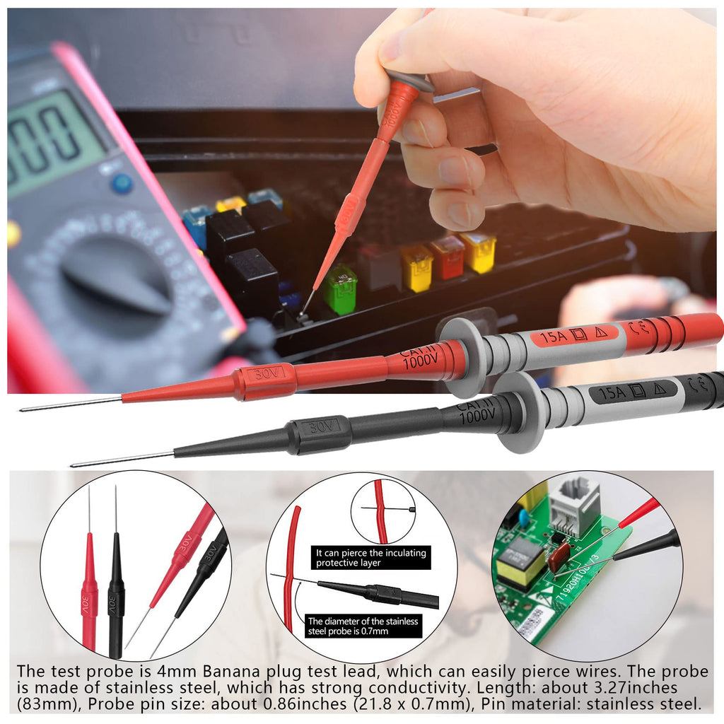 4mm Banana Plug Test Leads with Alligator Clips N875850