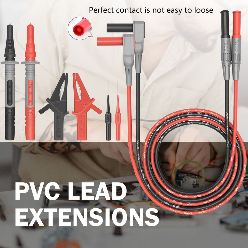 4mm Banana Plug Test Leads with Alligator Clips N875850
