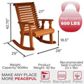 Cedar Stain Pressure Treated Rocking Chair S934