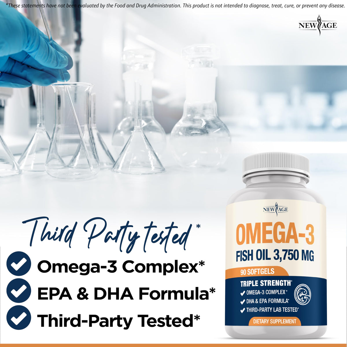 Triple Strength Omega 3 Fish Oil 3750 mg EPA & DHA 180 Count P335062