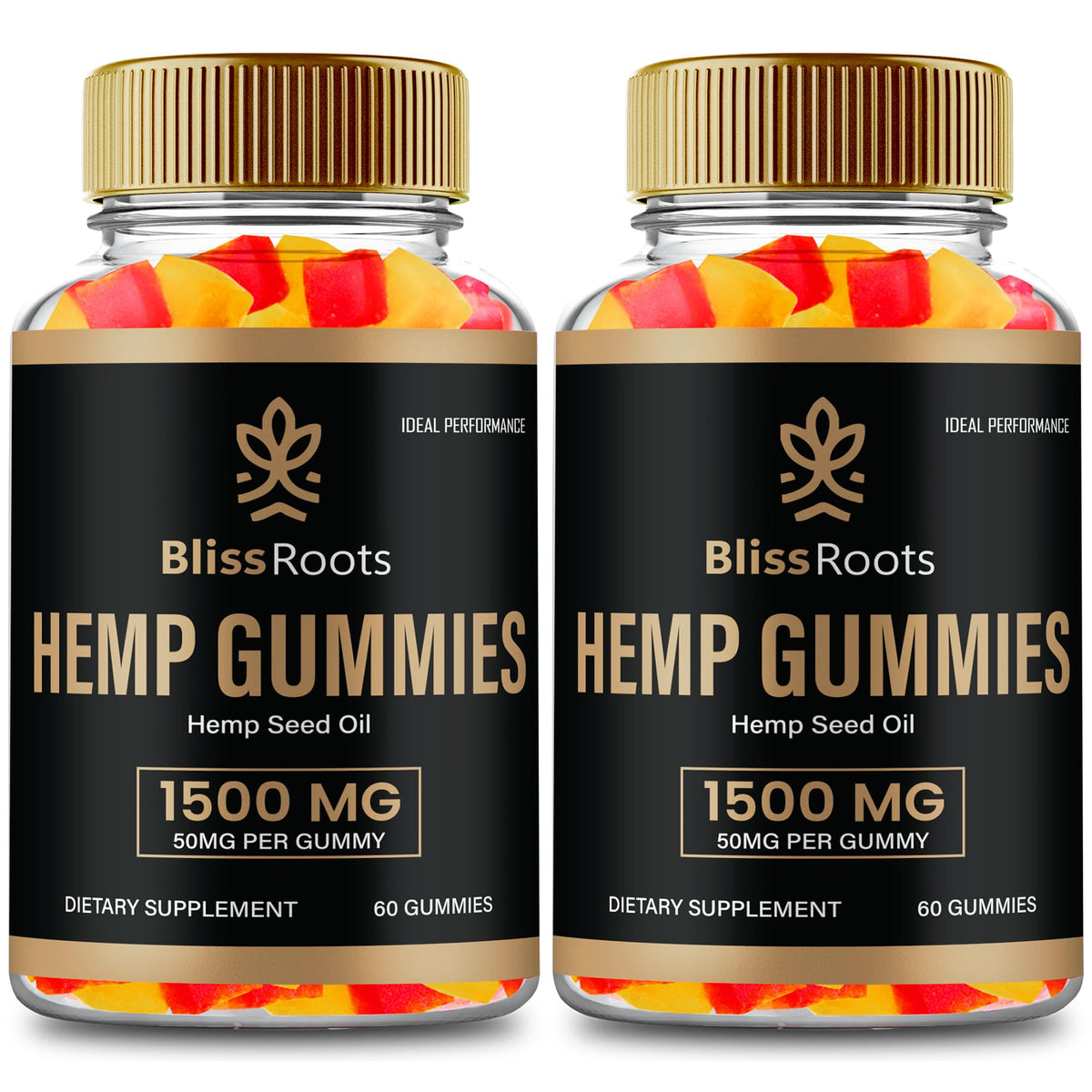 Hemp Gummies with Hemp Seeds Organic Extract 2 Pack U554