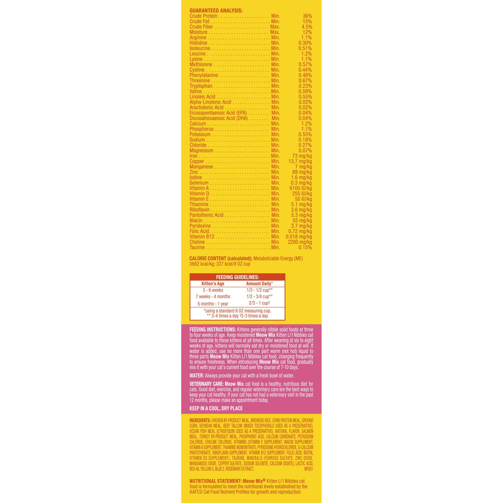 Dry Cat Food for Kittens, 4 Bags Q19847